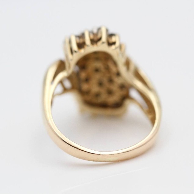 Comprar Anillo De Oro Con Diamantes De Segunda Mano E352462