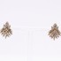 Boucles d'oreilles style vintage en or 14 carats et diamants d'occasion