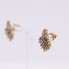 Boucles d'oreilles style vintage en or 14 carats et diamants d'occasion