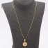 Collier de style vintage en or avec grenats d'occasion