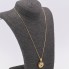 Collier de style vintage en or avec grenats d'occasion