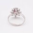 Bague rosette en or avec rubis et diamants d'occasion