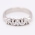 Demi alliance zig zag en or avec diamants d'occasion