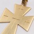 Pendentif croix sculpté en or d'occasion