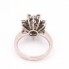 Bague rosette en or d'occasion avec diamants