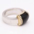 Bague d'occasion en or avec onyx et diamants