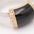 Bague d'occasion en or avec onyx et diamants