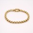 Bracelet rolo semi creux en or seconde main