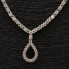 Collier goutte d'or d'occasion avec diamants