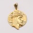 Pendentif profil du Christ en or d'occasion