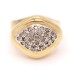 Bague d'occasion en or pour fille avec zirconias