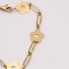 Bracelet fleurs en or d'occasion