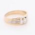 Solitaire gallon en or d'occasion avec diamant