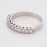 Demi-bague en or blanc et diamants d'occasion