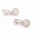 Boucles d'oreilles vintage en or avec diamants seconde main