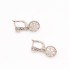 Boucles d'oreilles vintage en or avec diamants seconde main