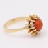 Bague d'occasion en or de style vintage avec corail