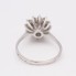 Bague rosette en or d'occasion avec diamants