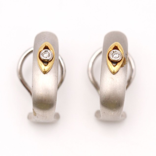 Boucles d'oreilles d'occasion en or...