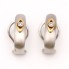 Boucles d'oreilles d'occasion en or bicolore avec diamants