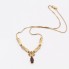 Collier en or style vintage avec grenats d'occasion