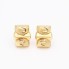 Boucles d'oreilles gallons rectangulaires en or d'occasion