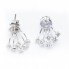 Boucles d'oreilles double fonction avec diamants. Nouveau.