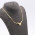 Collier d'occasion en or avec pierres en zircone