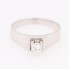 Solitaire en or blanc d'occasion avec diamant