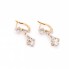 Boucles d'oreilles en or style vintage avec diamants d'occasion