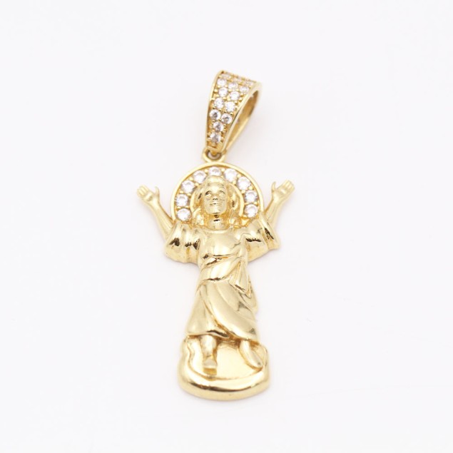 Pendentif Divin Enfant Jésus en or et...