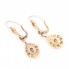 Boucles d'oreilles en or avec saphirs de style vintage d'occasion