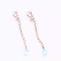 Boucles d'oreilles en or 14k topaze et diamant d'occasion