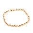 Bracelet semi creux en cordon d'or d'occasion