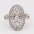 Bague d'occasion en or de style vintage avec diamants