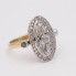 Bague d'occasion en or de style vintage avec diamants