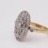 Bague d'occasion en or de style vintage avec diamants