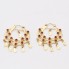 Boucles d'oreilles de style populaire en or avec zircon d'occasion