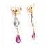 Boucles d'oreilles en or jaune. D'occasion