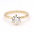 Bague solitaire en or avec diamant. Tout neuf