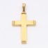 Pendentif croix en or semi-creux d'occasion