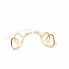 Boucles d'oreilles spirales en or d'occasion