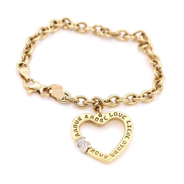 TOUS Bracelet Saint-Valentin en or...