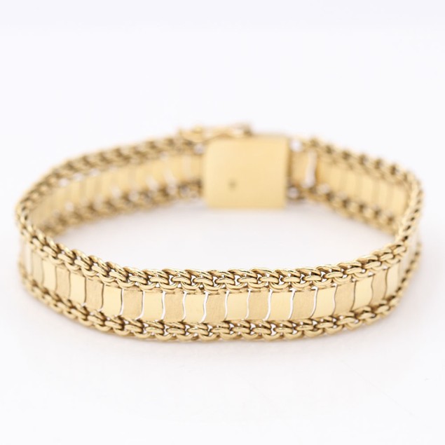 Bracelet d'occasion en paillettes d'or