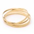 Lot de 5 bracelets d'occasion striés d'or