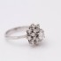 Bague rosace en or 18 carats d'occasion avec diamants