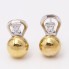 Boucles d'oreilles or 18k zirconia TOI & MOI d'occasion