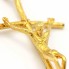 Pendentif Croix Christ en or ciselé. Neuf