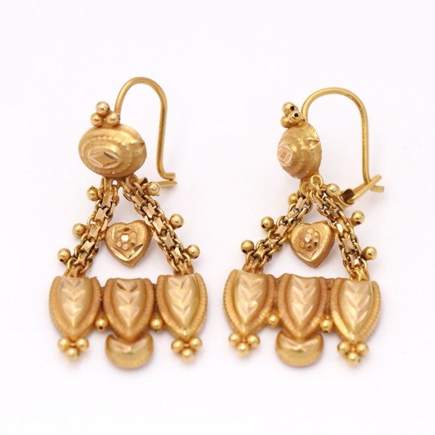 Boucles d'oreilles d'occasion en or...