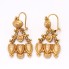 Boucles d'oreilles d'occasion en or 18k de style folklorique